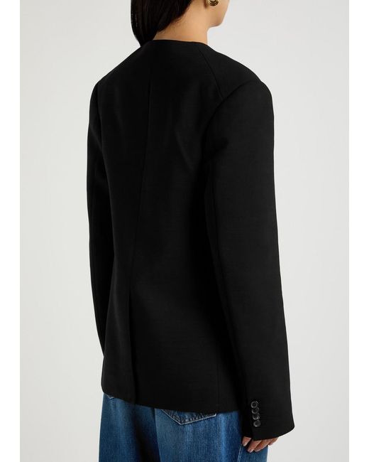 Khaite Black Jameson Woven Jacket