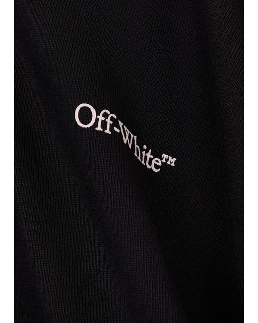 Off-White c/o Virgil Abloh Black Off- Kids Bookish Hooded Cotton Sweatshirt (12-) for men
