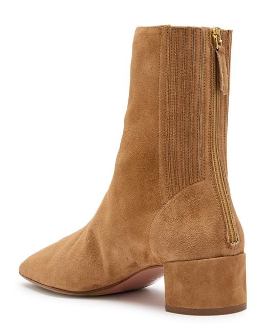Aquazzura Brown Saint Honore Suede Boots