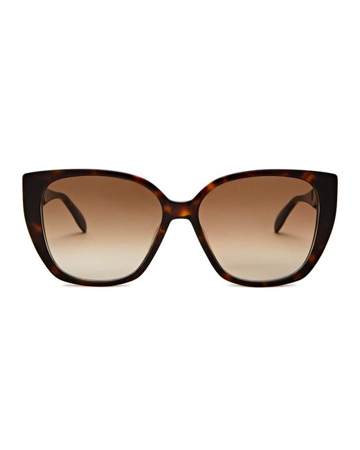 Alexander McQueen Brown Oversized Round-frame Sunglasses