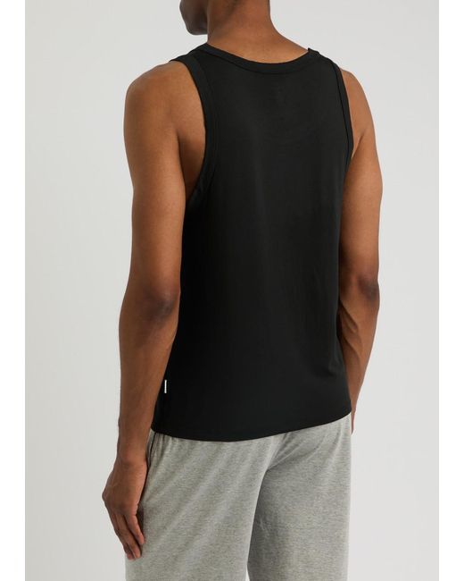 CHE Black Stretch-Jersey Tank for men