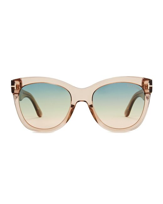 Tom Ford Natural Wallace Round-frame Sunglasses for men