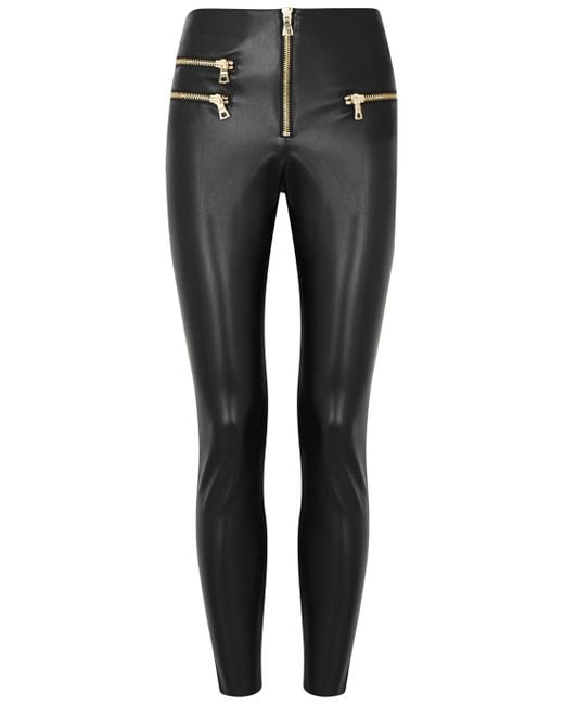 Alice and olivia leather deals leggings