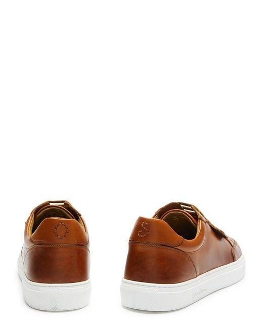 Oliver Sweeney Brown Edwalton Leather Sneakers for men