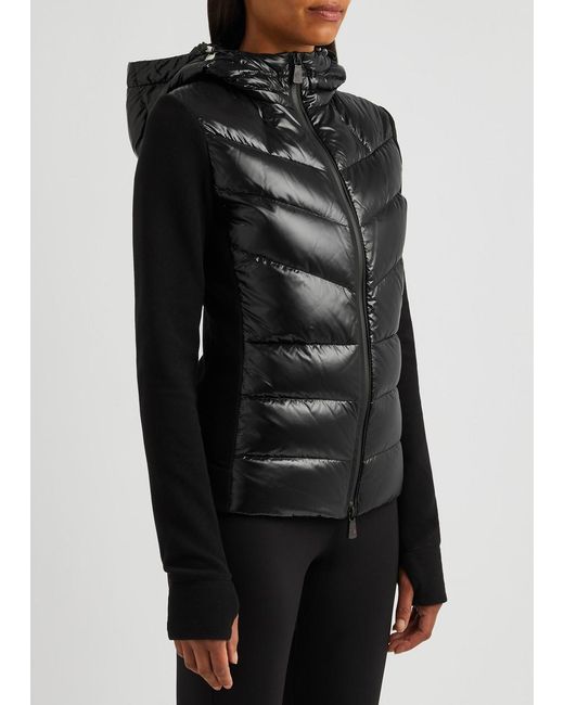 3 MONCLER GRENOBLE Black Moncler Quilted Shell And Fleece Jacket