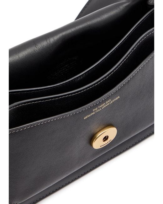COACH Black Tabby 26 Leather Shoulder Bag