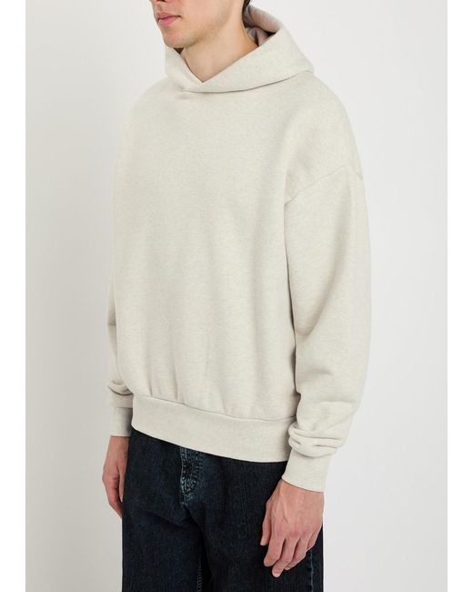 MKI Miyuki-Zoku White Superweight Hooded Cotton Sweatshirt for men