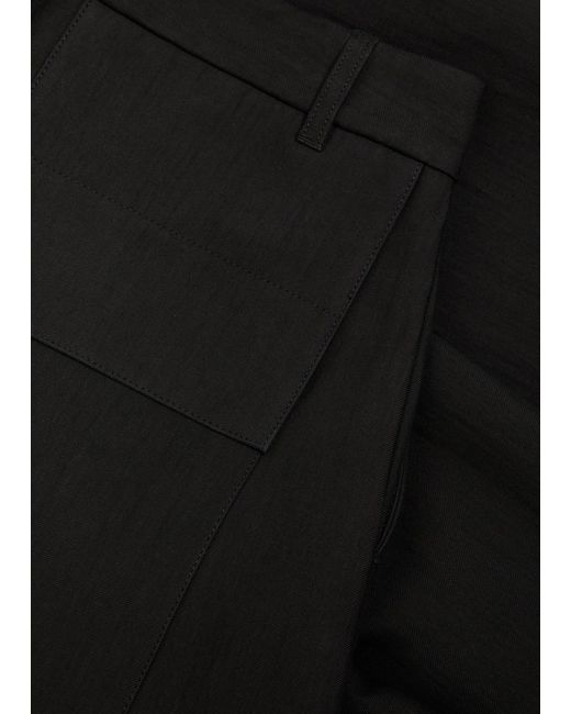 Studio Nicholson Black Ellis Barrel-Leg Carpenter Trousers for men