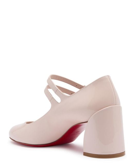 Christian Louboutin Pink Miss Jane 55 Patent Leather Pumps