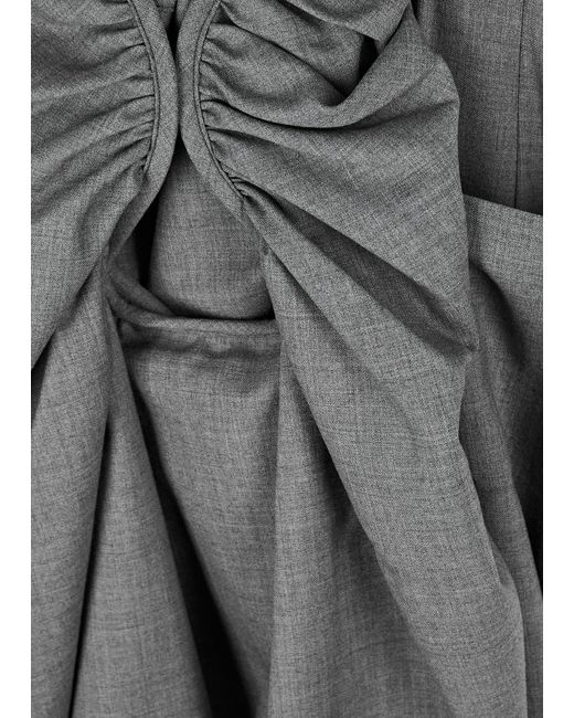 Paris Georgia Gray Amara Wool Maxi Skirt
