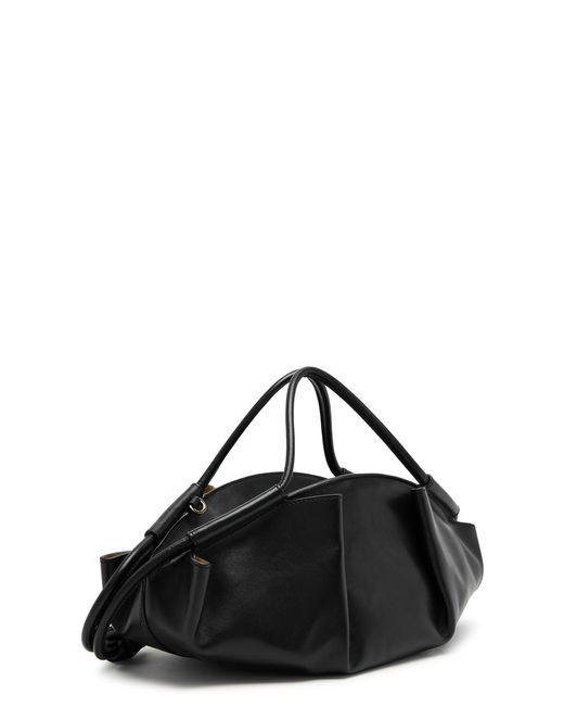 Loewe Black Paseo Small Leather Top Handle Bag