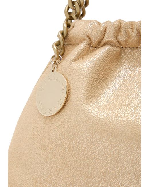 Stella McCartney Natural Falabella Drawstring Faux Leather Cross-Body Bag