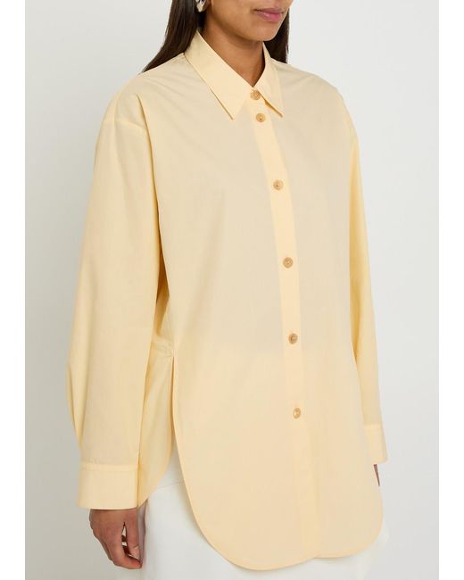 Khaite Natural Goya Cotton-Poplin Shirt