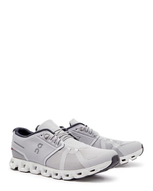 On Shoes Gray Cloud 5 Mesh Sneakers for men