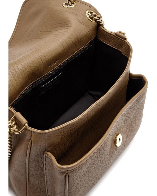 Saint Laurent Brown Nikki Grained Leather Shoulder Bag