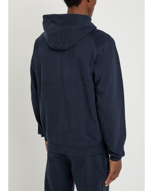 Raith Blue Axel Hooded Cotton-Blend Sweatshirt for men