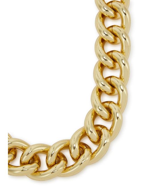 Kenneth Jay Lane Metallic Chunky Chain Necklace
