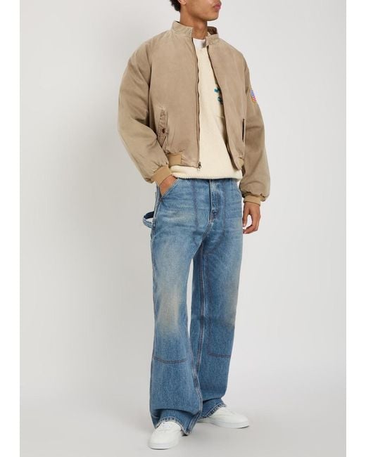 CHERRY LA Blue Carpenter Relaxed Straight-Leg Jeans for men
