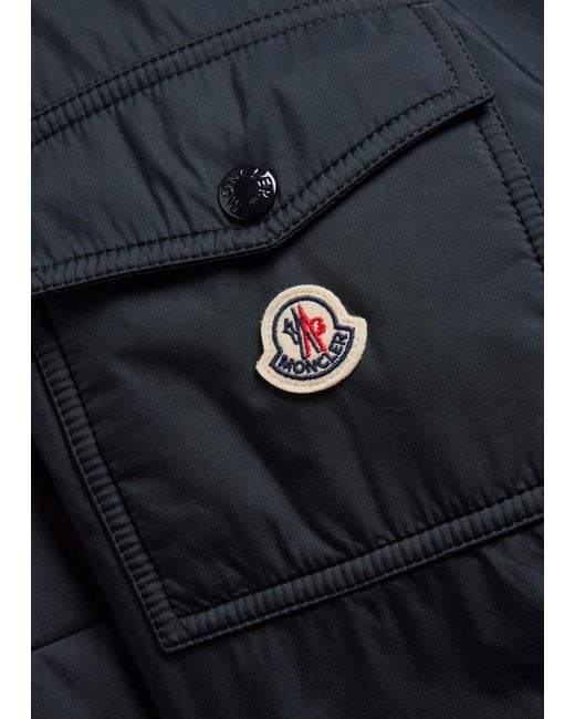 Moncler Blue Breezes Padded Shell Jacket for men