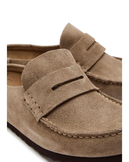 Birkenstock Brown Naples Wrapped Suede Loafers
