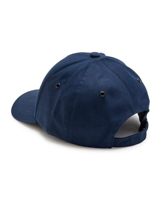 Paul Smith Blue Zebra-Embroidered Cotton Cap for men