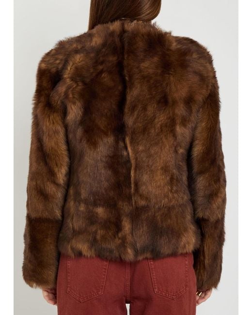 Zimmermann Brown Hypnotic Shearling Jacket