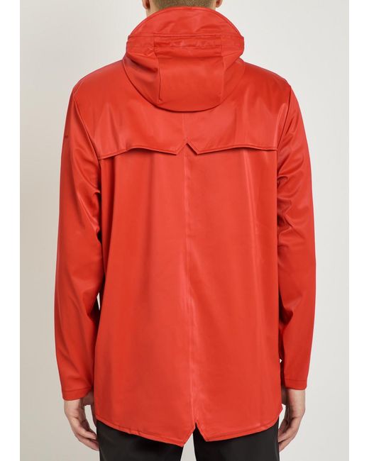 Rains Red Waterproof Jacket for men