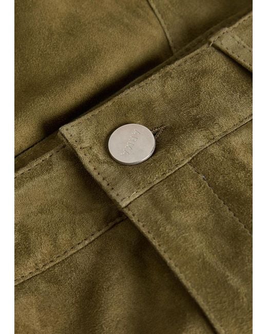 Arma Green Bobby Suede Shorts