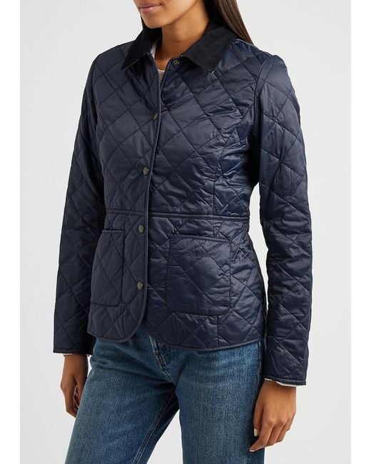 Barbour Blue Deveron Quilted Shell Jacket