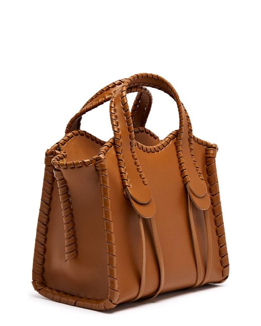 Chloé Brown Mony Small Leather Tote, Leather Bag,