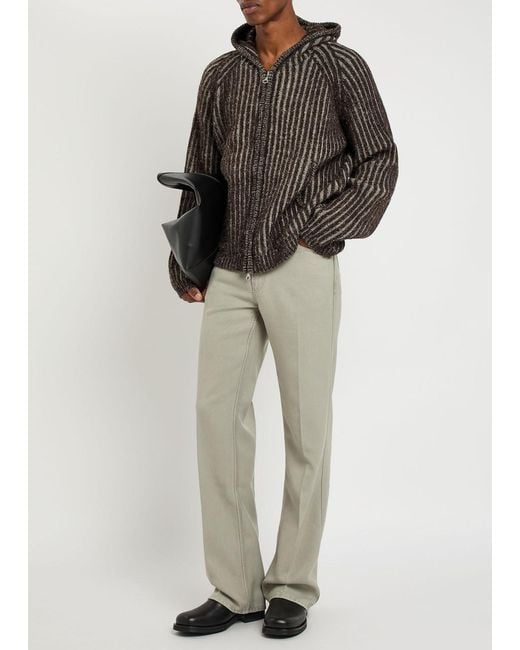 Our Legacy Black Level Striped Wool Jumper for men