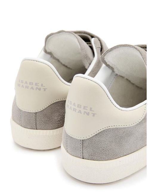 Isabel Marant White Beth Suede Sneakers