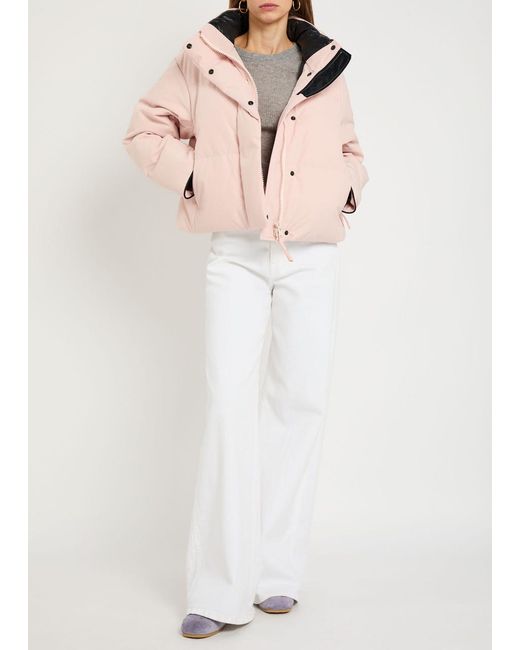 Canada Goose Pink Grandview Cropped Quilted Arctic-Tech Jacket