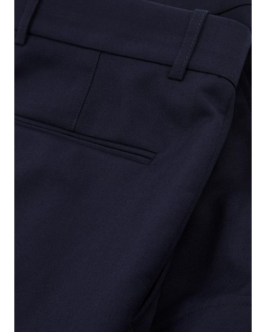 Drole de Monsieur Blue Le Pantalon Cargo Wool Trousers for men