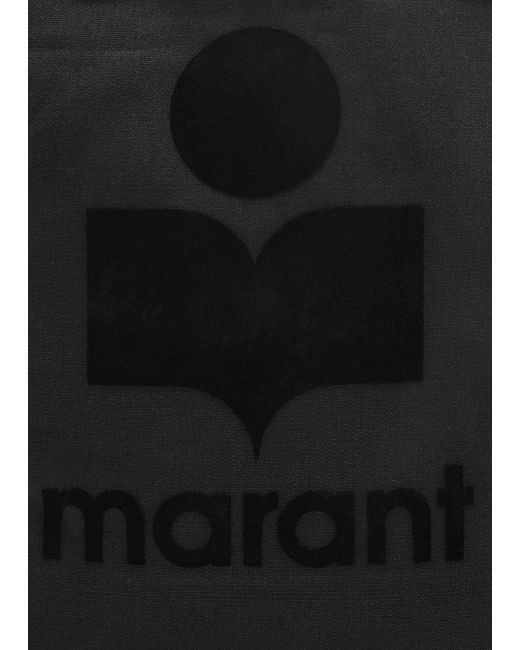 Isabel Marant Black Yenky Logo Canvas Tote