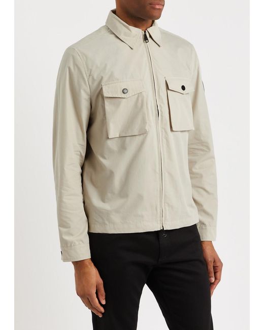 Calvin Klein Natural Logo Cotton-blend Overshirt for men