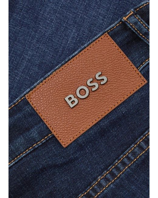 Boss Blue Delaware Slim-Leg Jeans for men