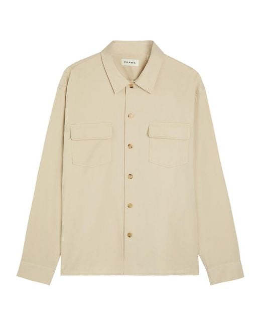 FRAME Natural Cotton Overshirt for men