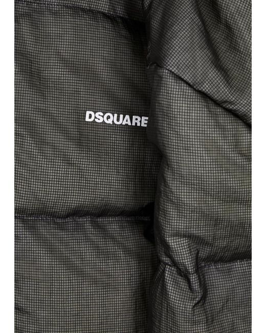 DSquared² Black Kaban Quilted Shell Jacket for men