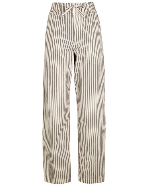 Tekla Gray Poplin Pyjama Trousers for men