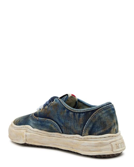 Maison Mihara Yasuhiro Blue Baker Distressed Denim Sneakers for men