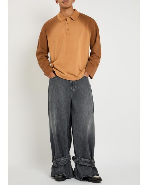 J.W. Anderson Brown Cotton Rugby Shirt for men