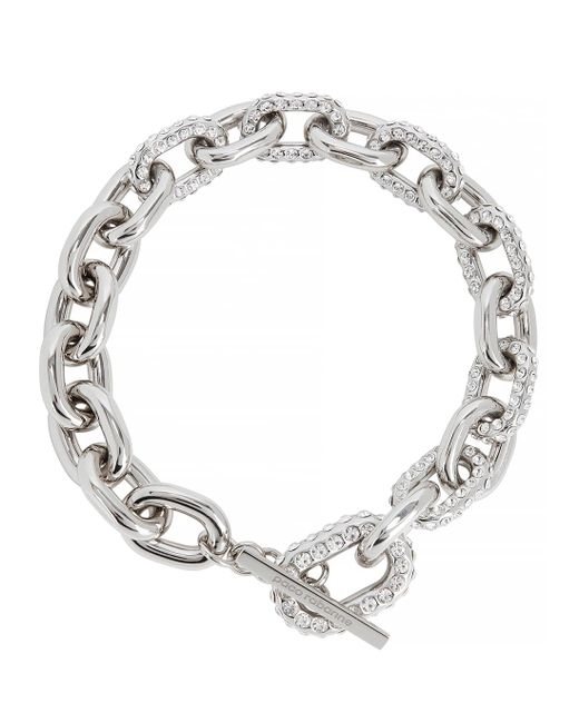 Paco Rabanne Metallic Xl Link Embellished Silver-tone Chain Necklace