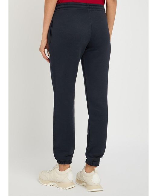Moncler Blue Logo-Appliquéd Cotton-Blend Sweatpants