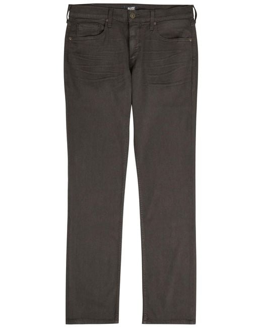 PAIGE Gray Federal Slim Straight-Leg Jeans for men