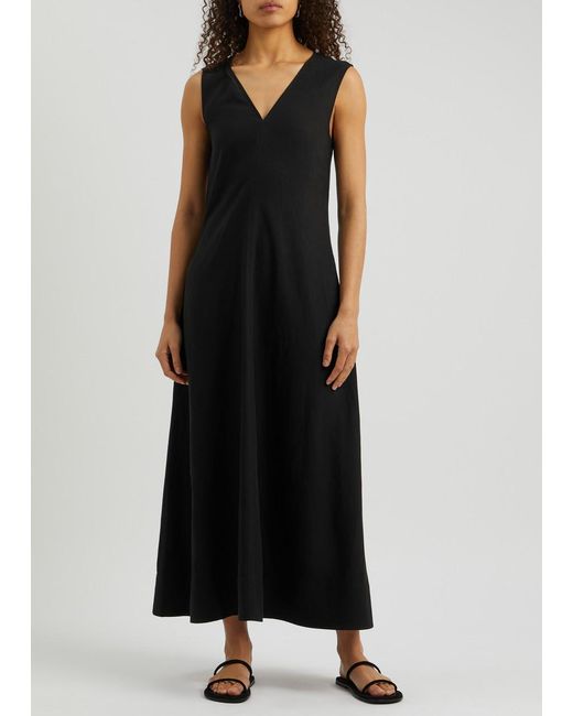 Totême  Black Woven Maxi Dress