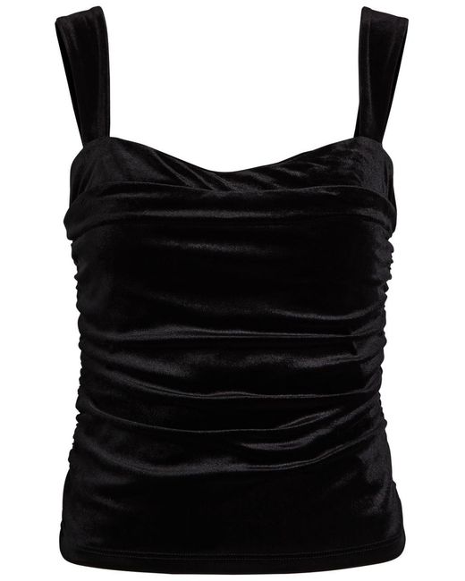 Reformation Black Trish Knit Top