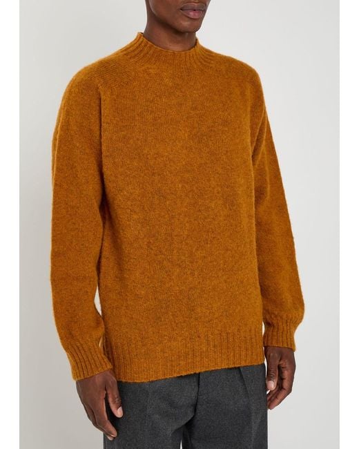 YMC Brown Montland Wool Jumper for men