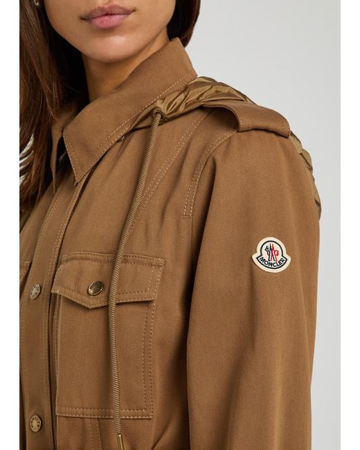 Moncler Brown Centaurea Belted Twill Jacket
