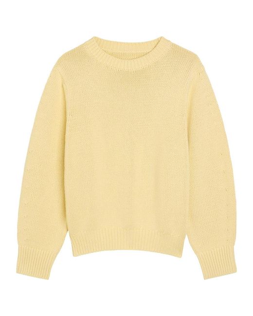 Totême Natural Knitted Cotton-Blend Jumper